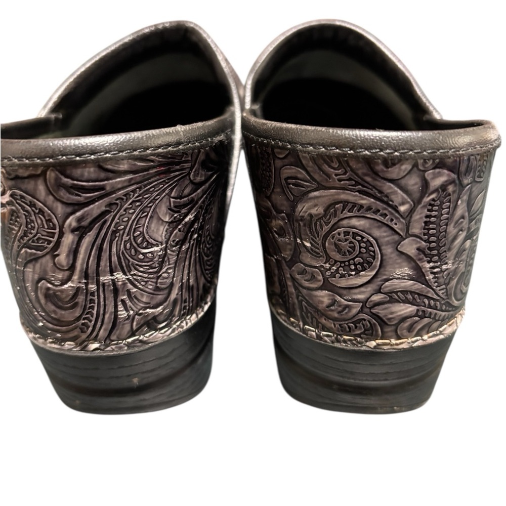 Dansko Gray Patterned Clogs - image 4